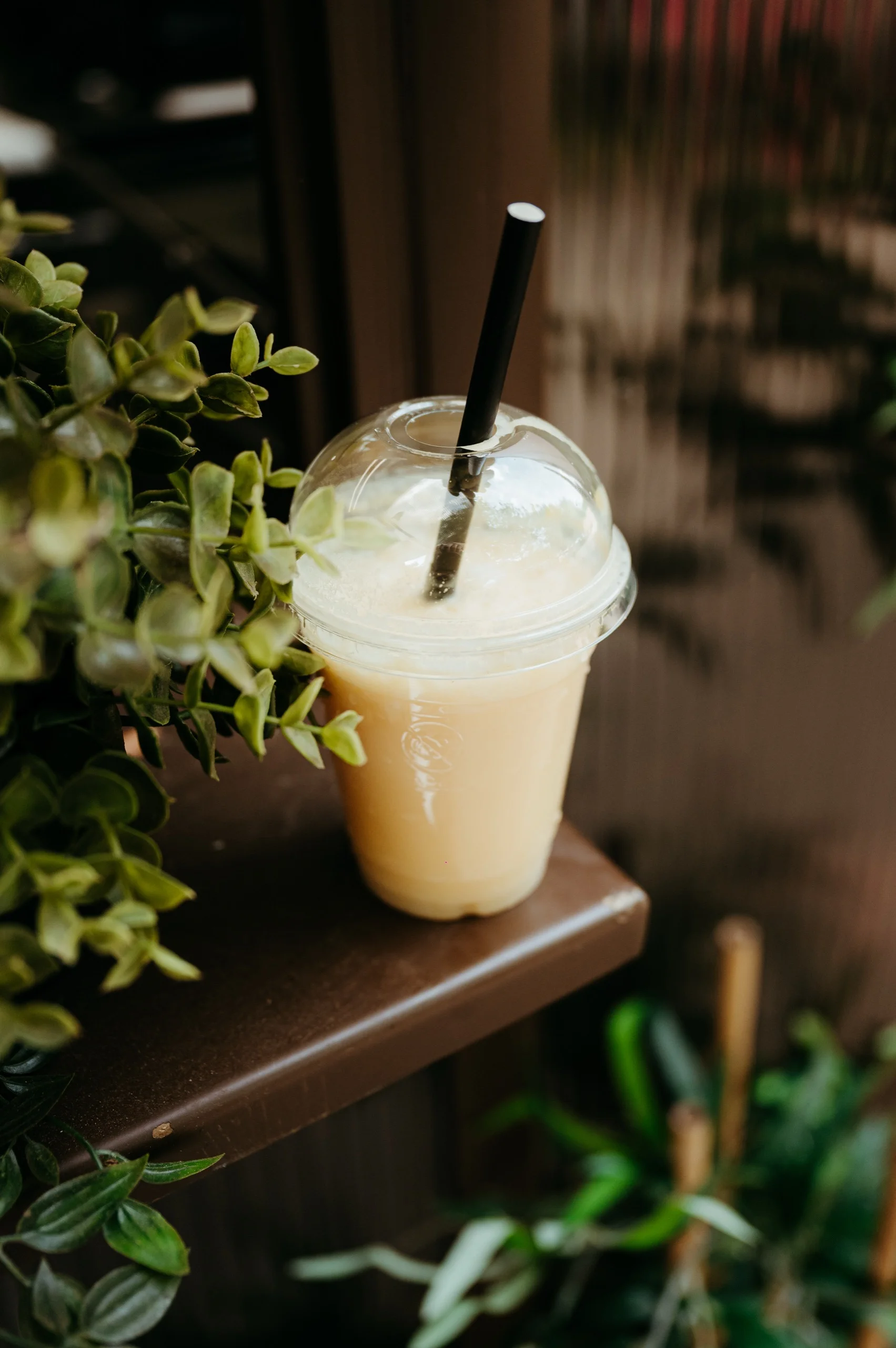 Verse smoothie tussen het groen